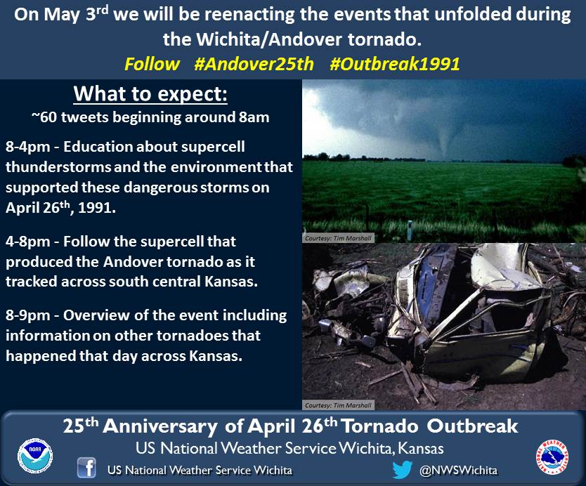25th Anniversary of the Andover Tornado Live Tweet Recap