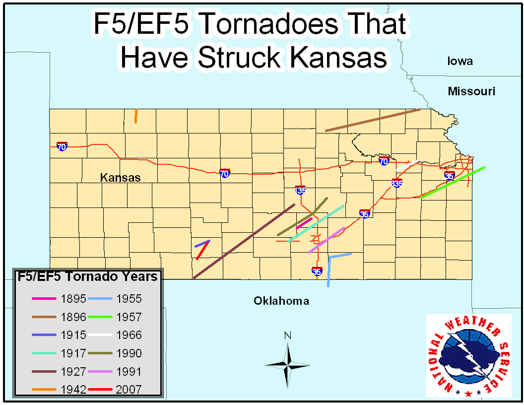 Top Ten KS Tornadoes