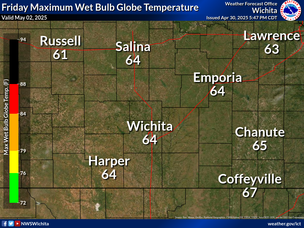 Maximum Wet Bulb Globe Temperature Day 3