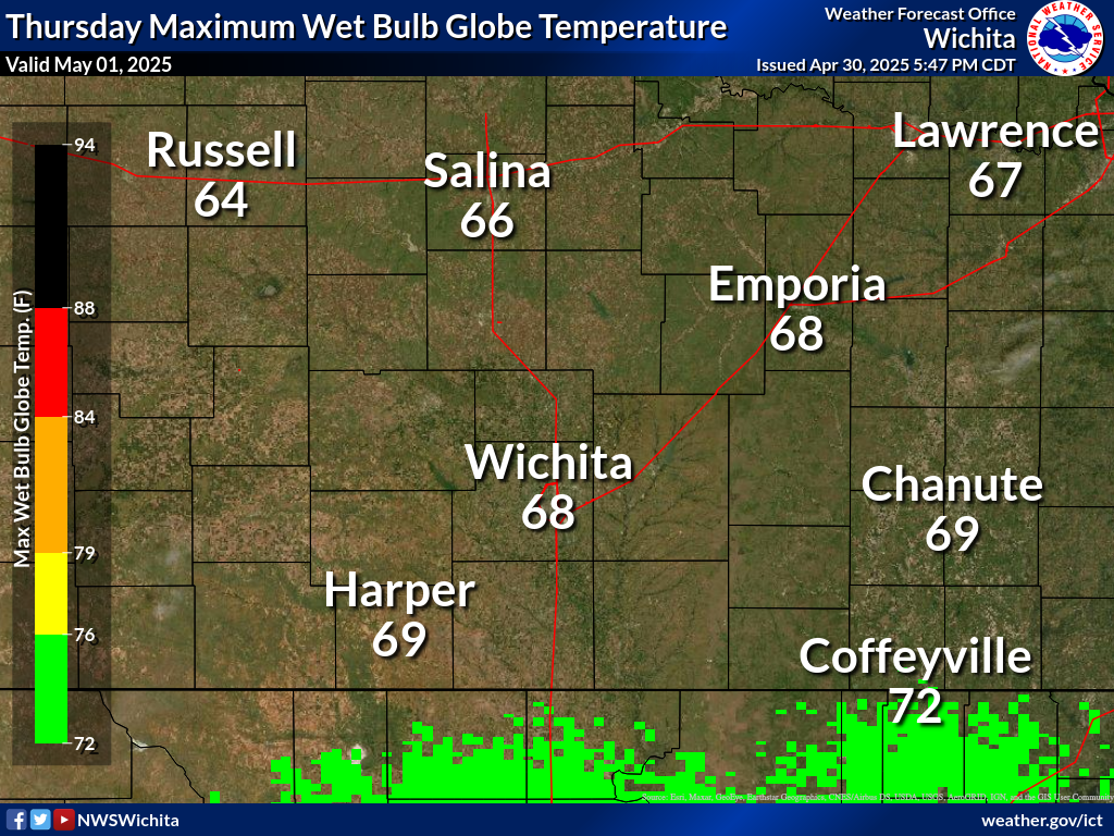 Maximum Wet Bulb Globe Temperature Day 2