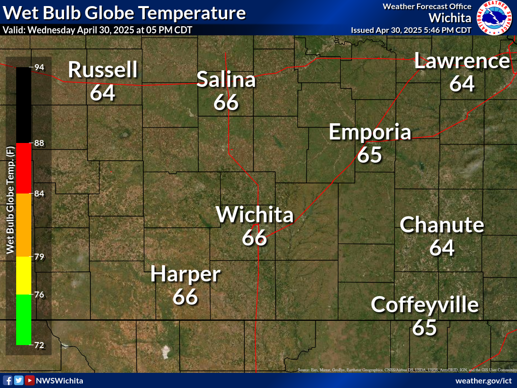 Wet Bulb Globe Temperature This Hour