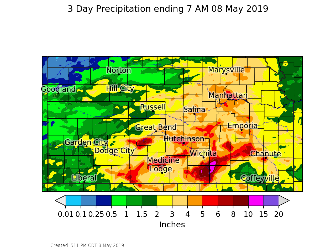 Significant flooding across south central Kansas