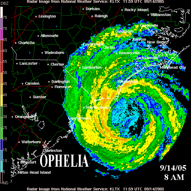 9/14 800 AM EDT Radar Image