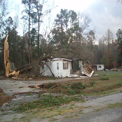 A picture of the damage of the March 15, 2008 severe weather outbreak