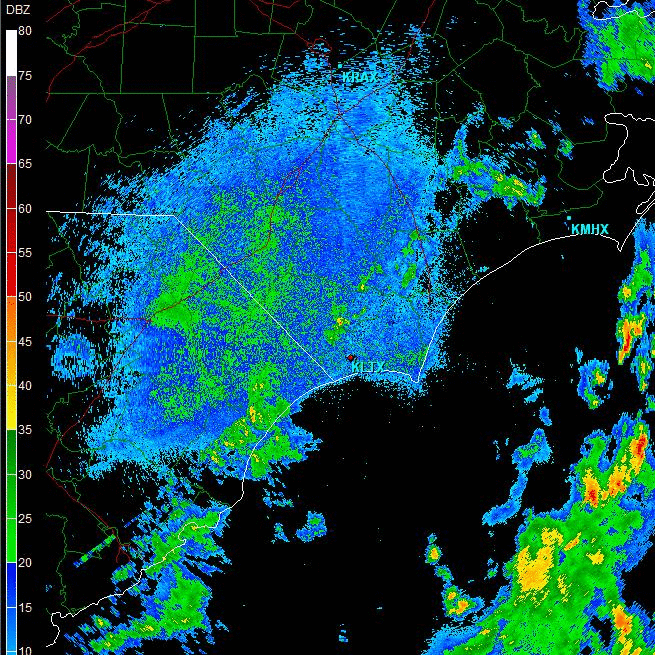 Radar Loop Wednesday 29 September 2010