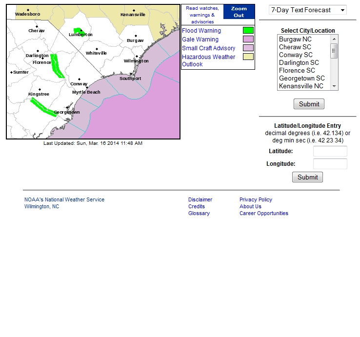 Interactive forecast icon