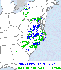 Eastern U.S. Storm Reports