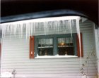 Snow in Burgaw, North Carolina from the Christmas 1989 Snowstorm.  Photo by Rick Beacham.