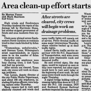 Area Clean-up Effort Starts Early