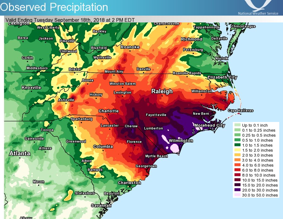 Hurricane Florence: NHC reports 83-foot waves near eyewall