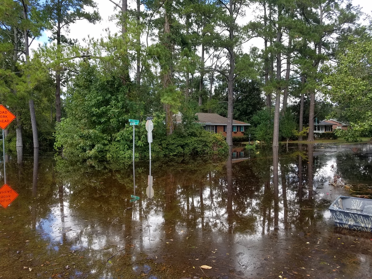 Snow Hill Drive in Conway. (Photo credit: Jonathan Lamb/NWS)