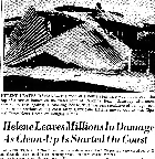 Helene Leaves Millions in Damage As Clean-up is Started on Coast. From the Burlington, NC Daily Times on September 29, 1958