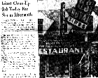 Giant Clean-up Job Today for Storm Aftermath. UPI. September 29, 1958