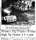 Helene's Big Weather Wallops Fails to Flatten N.C. Coast. Charlotte Observer. September 29, 1958