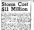 Storm Coast $11 Million. Wilmington, NC News. October 3, 1958