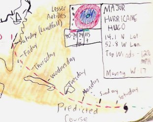 Tim Armstrong's weather log on September 15, 1989