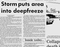 Wilmington Star-News from January 9, 1973:  "Storm puts area into deepfreeze"