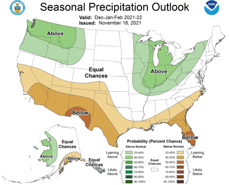 Winter Rainfall Outlook 2021-2022