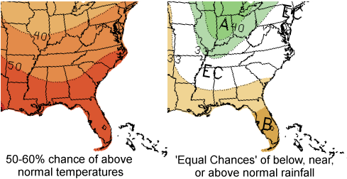 Temperature and Precipitation Outlook for Spring of 2021