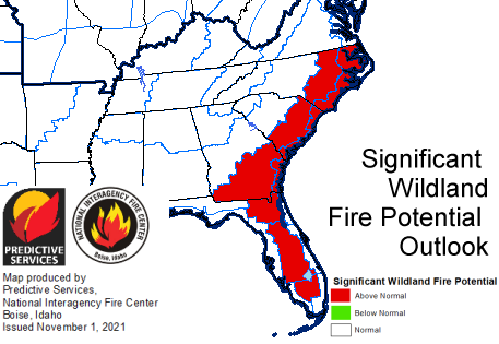 NIFC Wildland Fire Potential Outlook