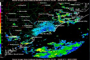 a picture of the beginning of a southwest resultant sea breeze