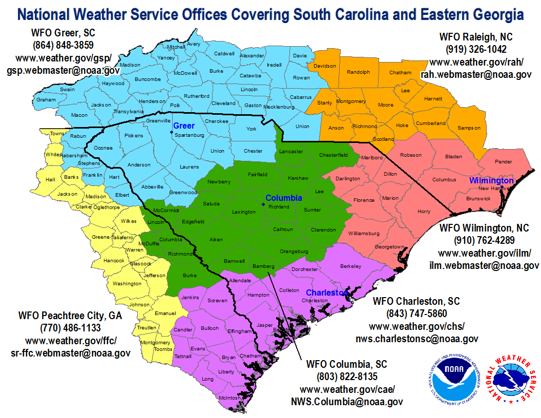 South Carolina NWS Offices
