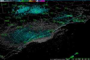 a picture of the beginning of a southwest resultant sea breeze