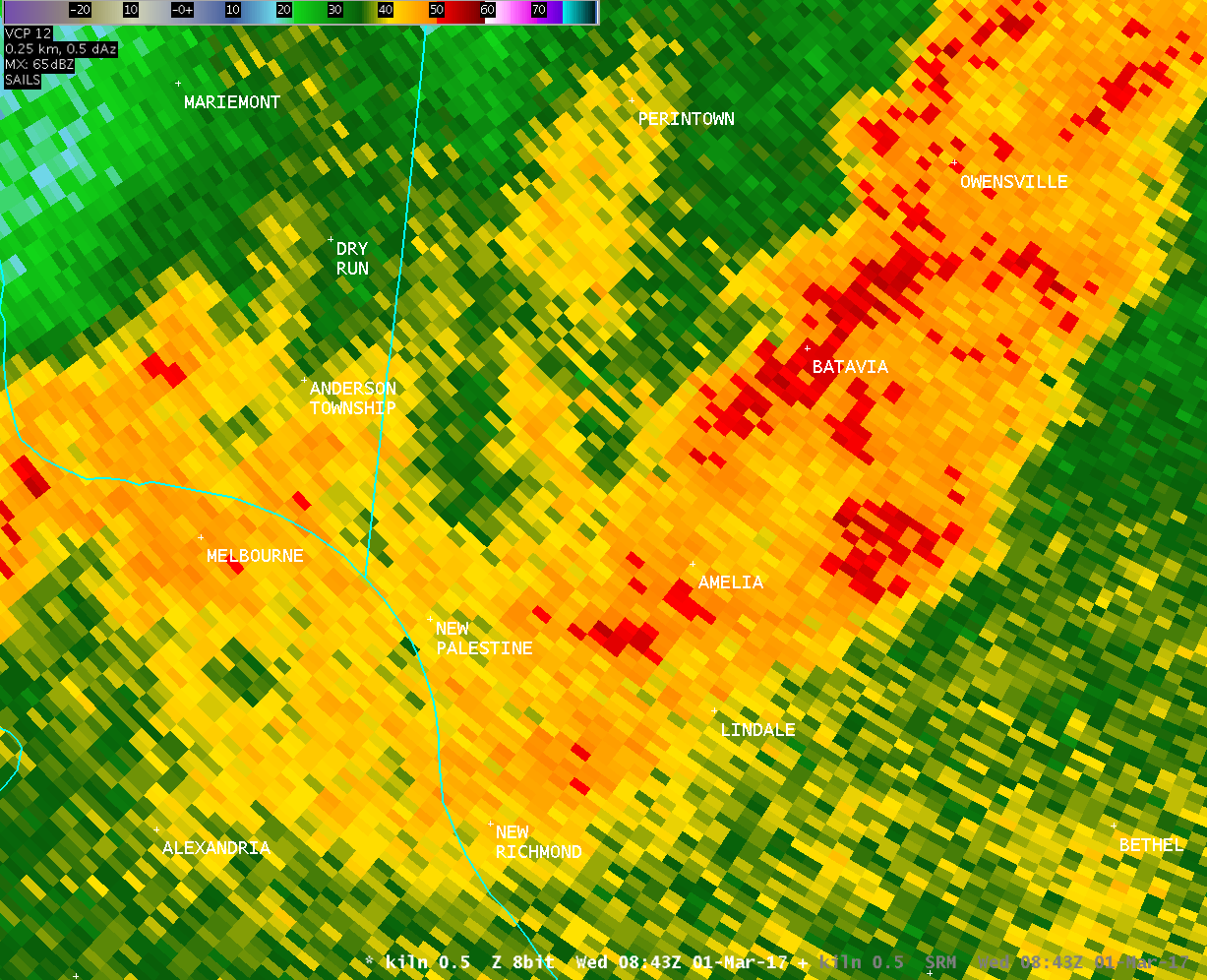 Tornado near Amelia, Ohio