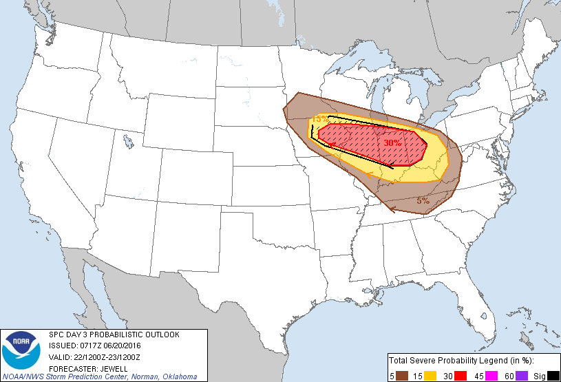 SPC Day 3 Probabilistic Outlook