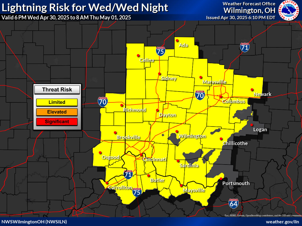 NWS ILN storm tracker LightningDay1