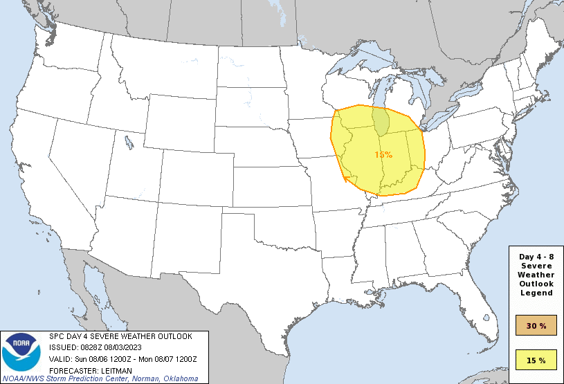 SPC Day 4 Probabilistic Outlook