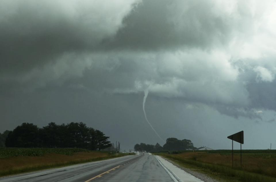 Ashland tornado photographed between Virginia and Ashland. Photo courtesy of Ethan Schisler