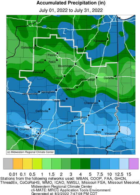 Feb 2022 Precipitation Central IL
