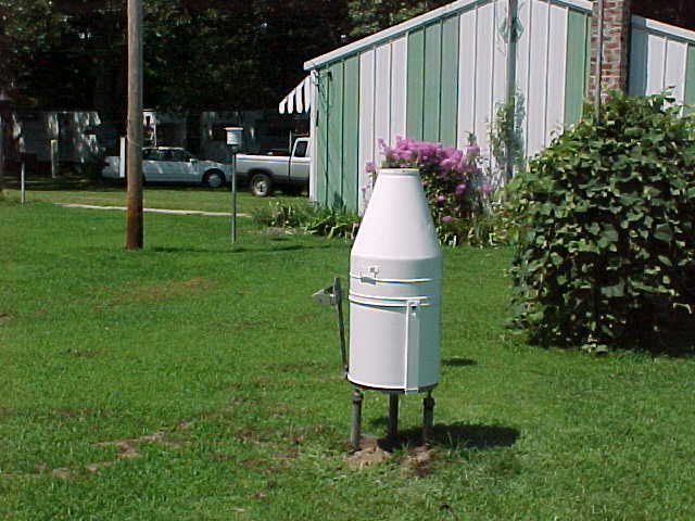 Image of a Fischer Porter rain gage