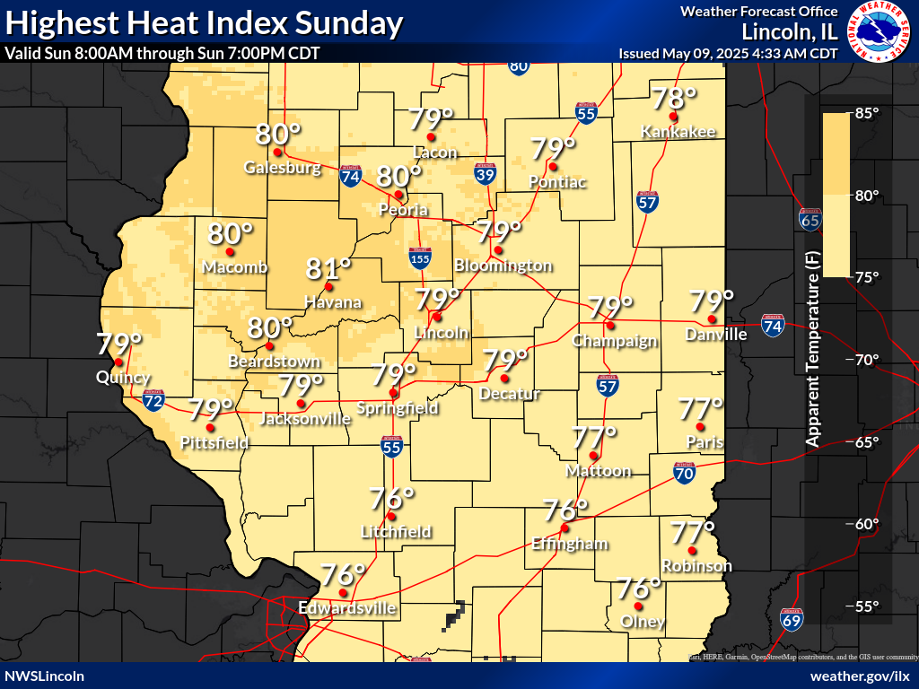 High Temperature day after tomorrow