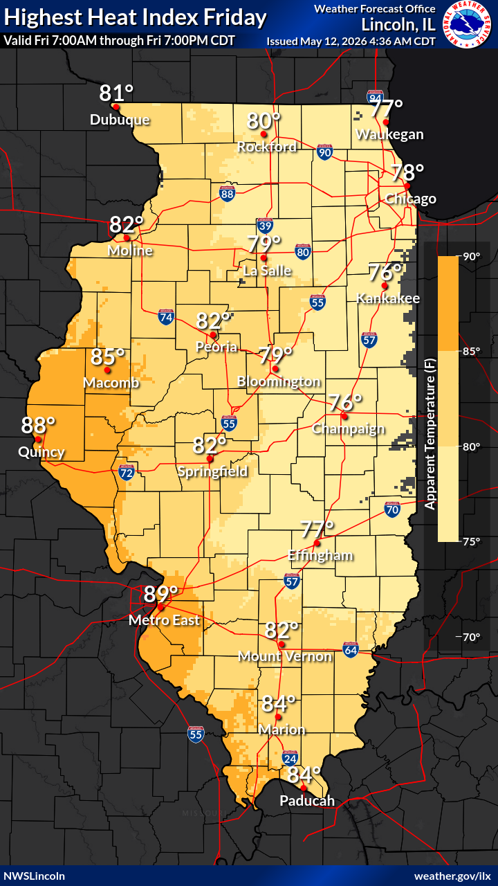 Heat index day 4