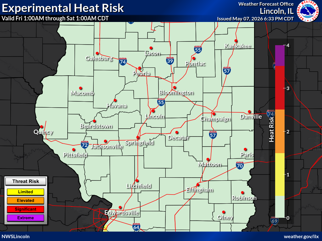 Day 2 heat risk