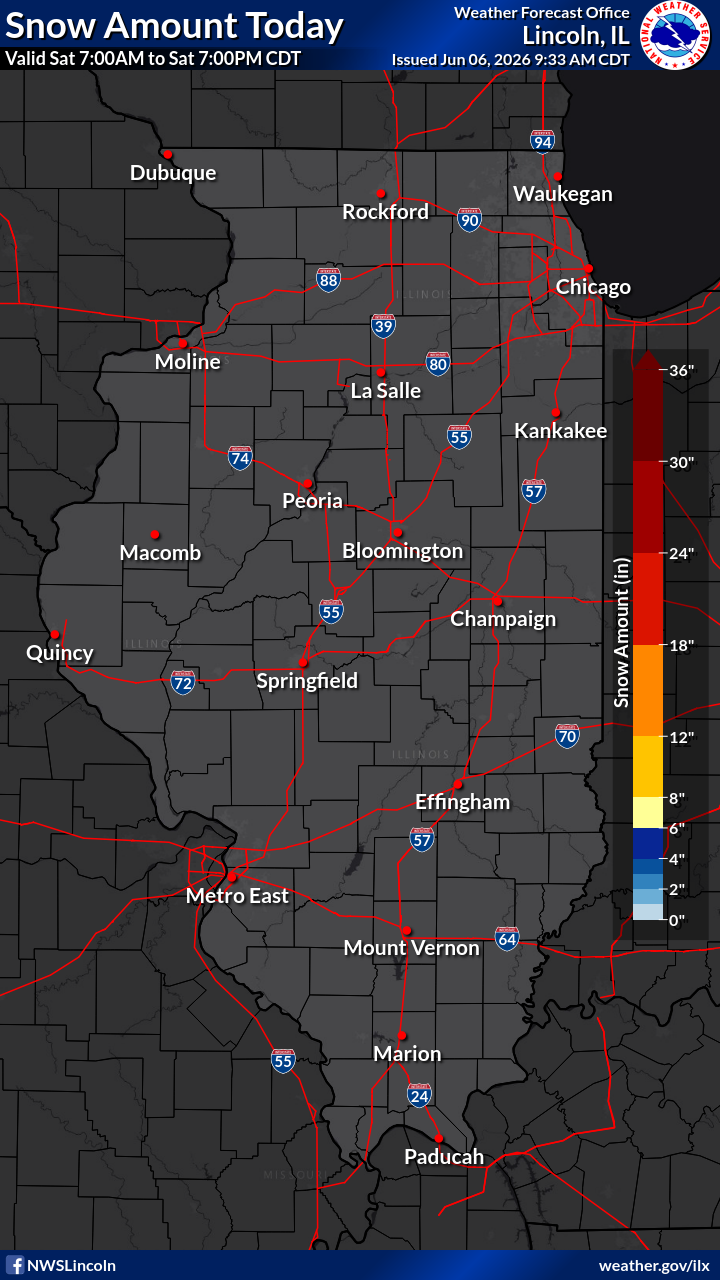 Snow amount today