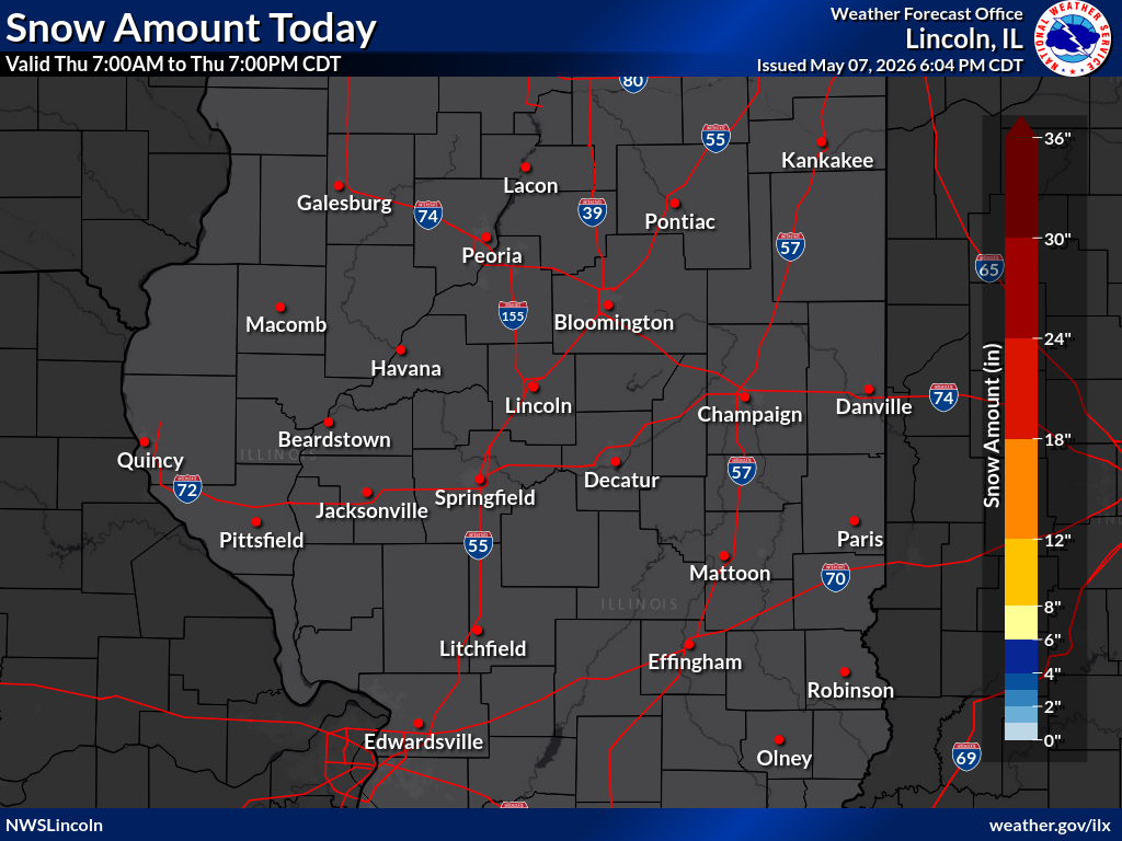 Tomorrow's snowfall