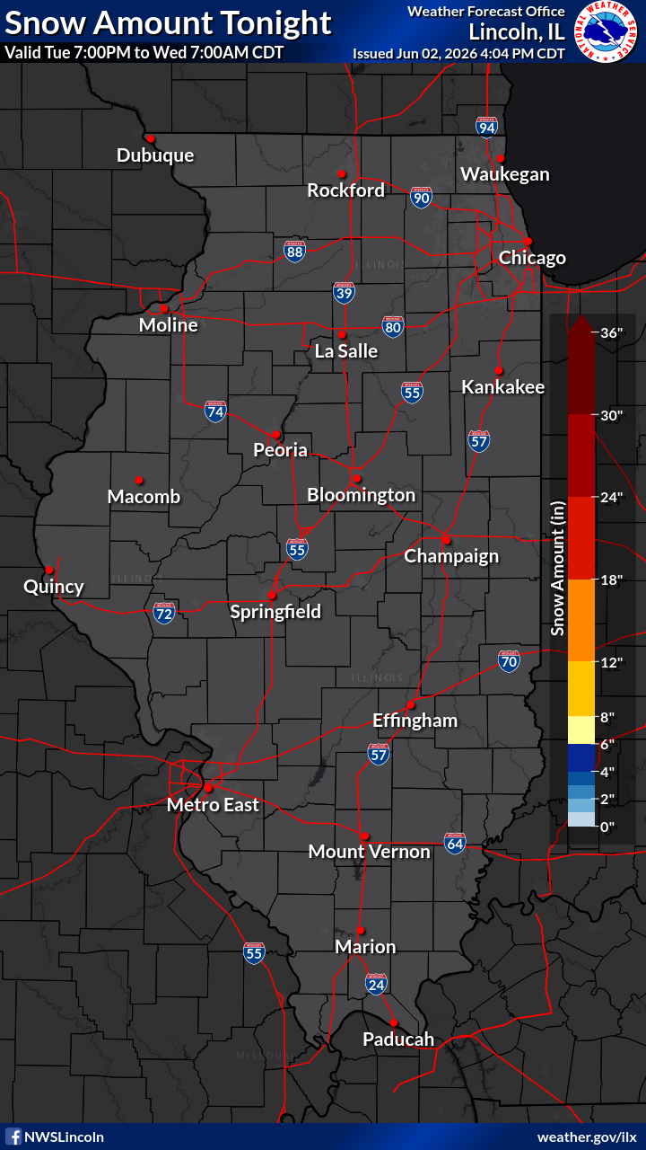 Snow amount tonight