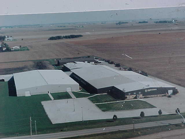 Aerial photo of Parsons Manufacturing Plant before the tornado.