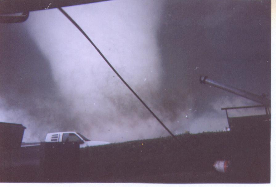 Tornado approaching Parsons Plant. Photo by Scott Smith