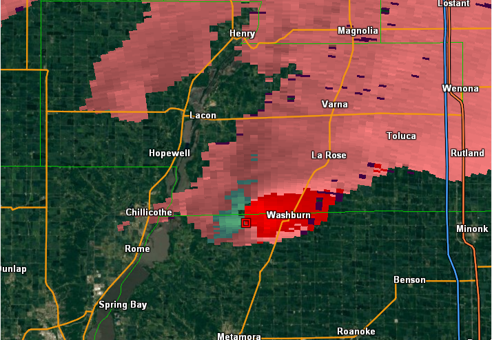 Storm Relative Velocity from 6:26 pm