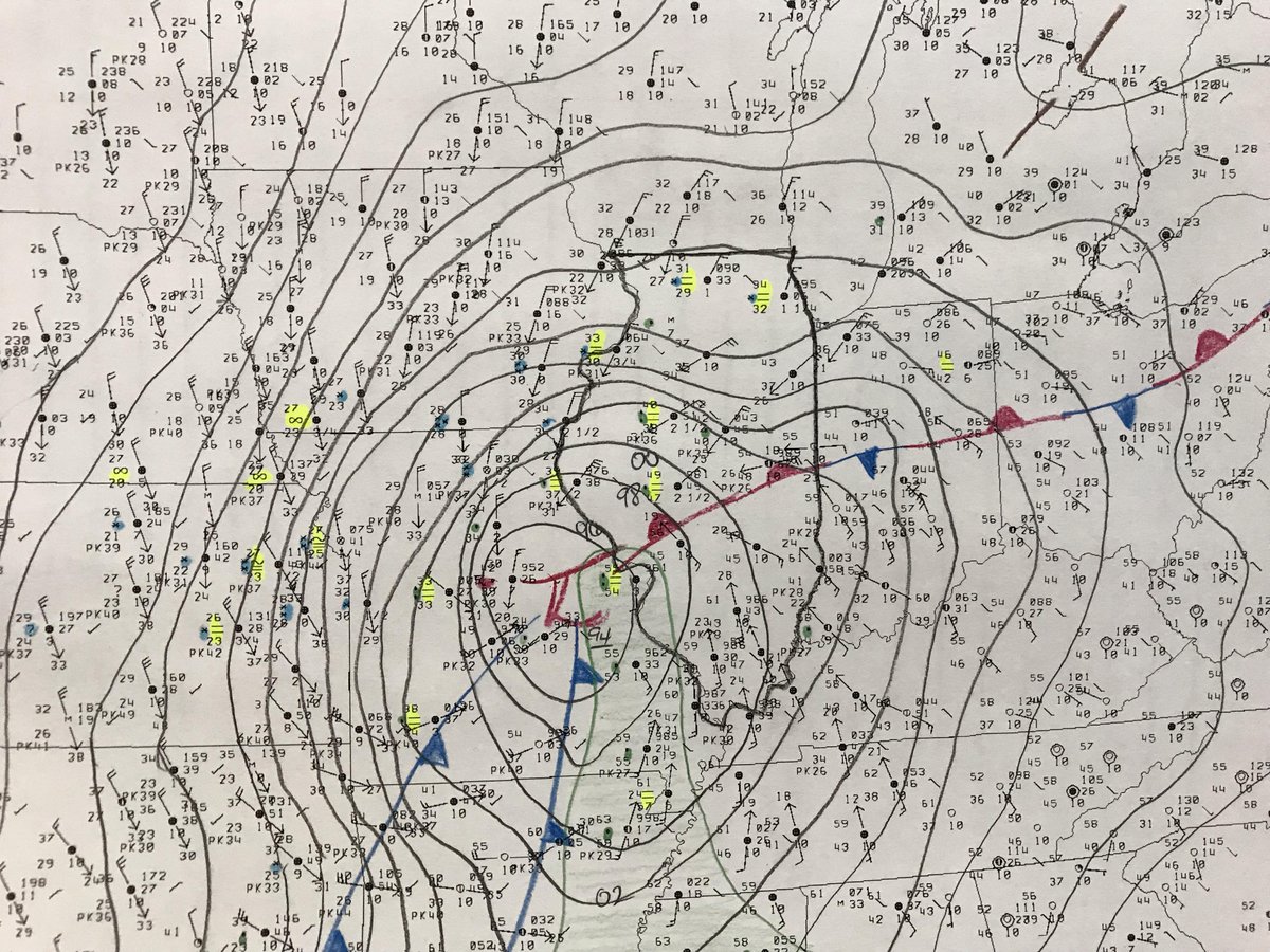 Surface map from 3 pm, 11/25/2018