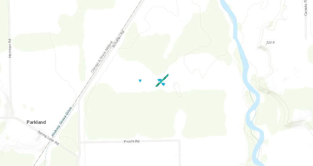 Manito tornado track map