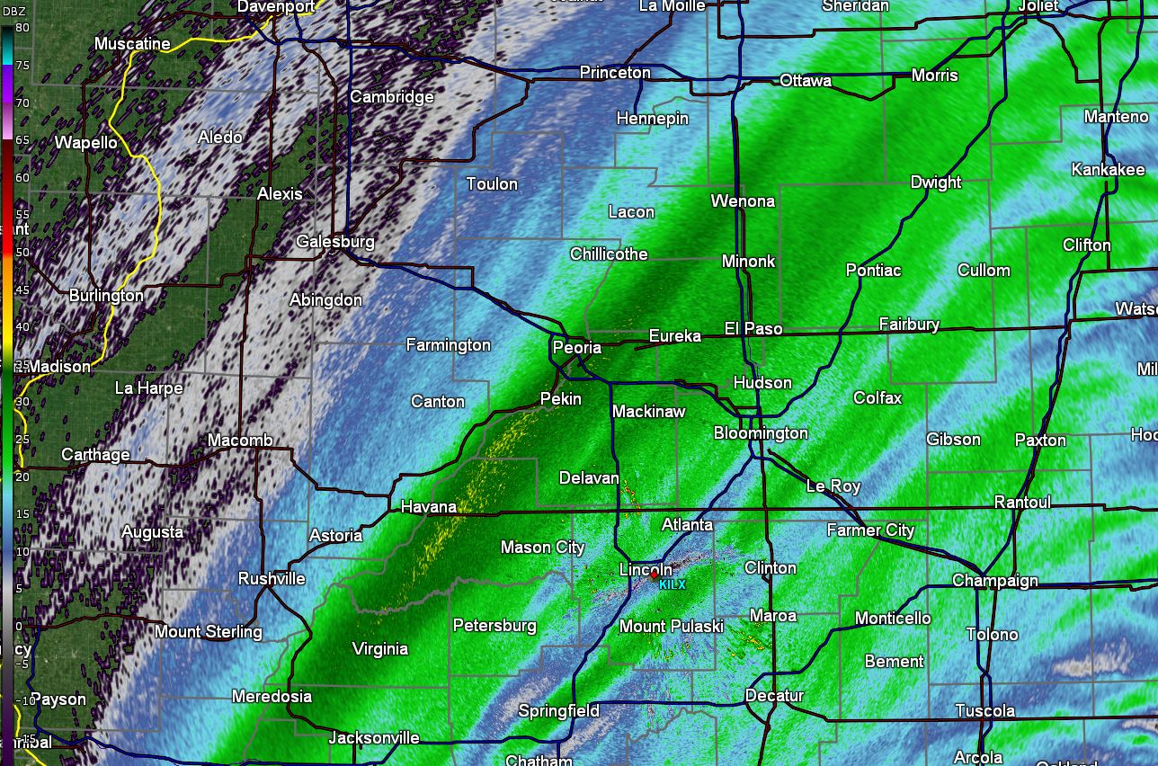 Radar image from 5:05 pm