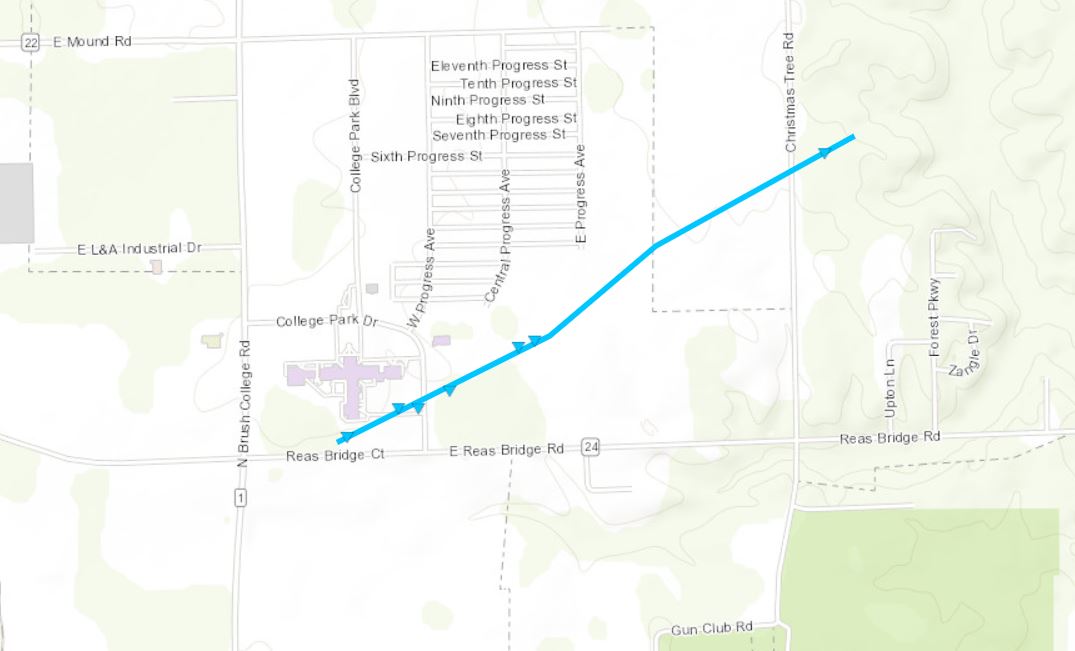 Maroa track map