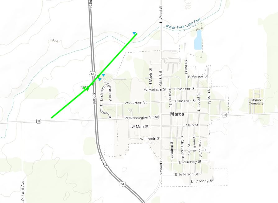 Maroa track map