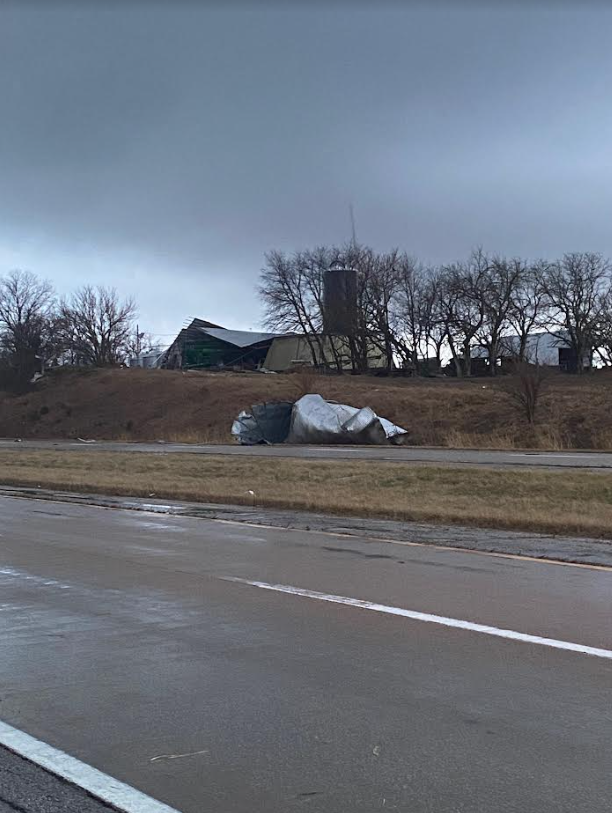 Storm damage near Maroa, IL taken by Connor King