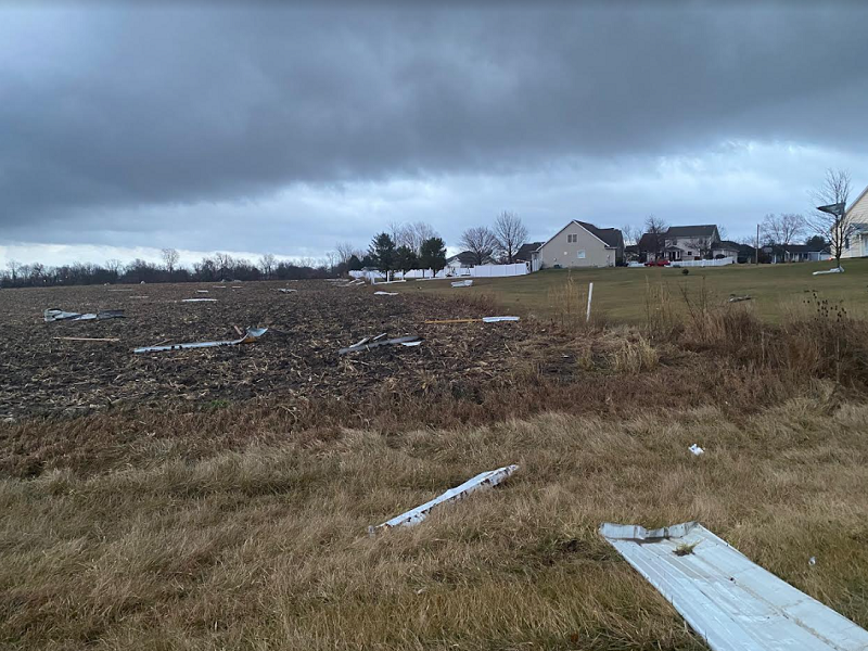 Storm damage near Maroa, IL taken by Connor King
